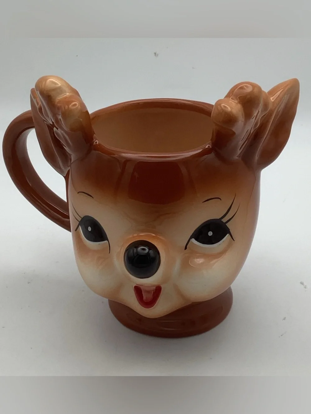 Pottery Barn Cheeky Reindeer Mug